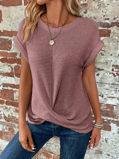 Gelsomina Camicia Donna dalla Vestibilità Morbida con Girocollo, foto 3