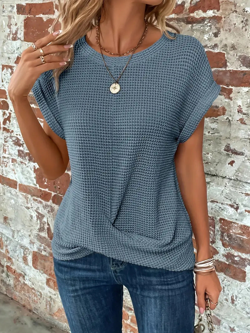 Gelsomina Camicia Donna dalla Vestibilità Morbida con Girocollo, foto 4