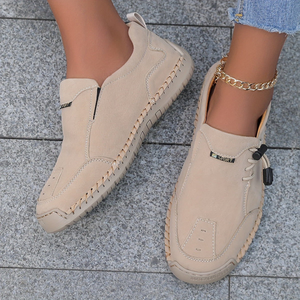 Ghita Scarpe Donna con Fibbia e Suola Piatta, foto 3
