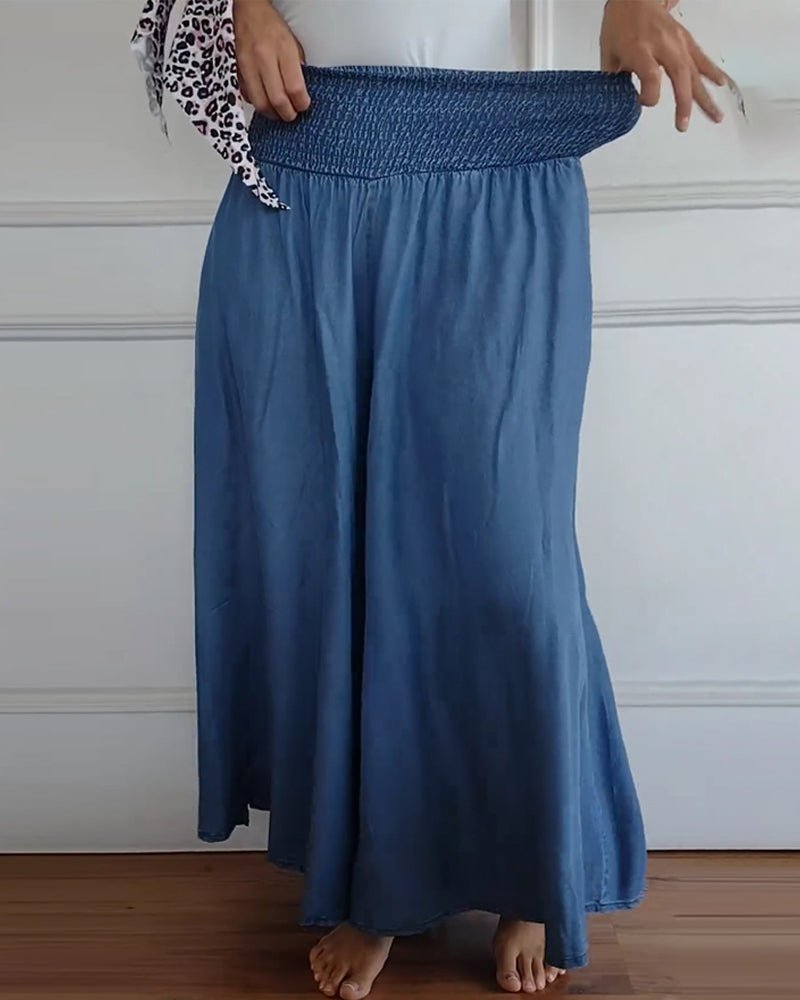 Giacoma Pantaloni Donna in Poliestere a Zampa con Tasche, foto 5