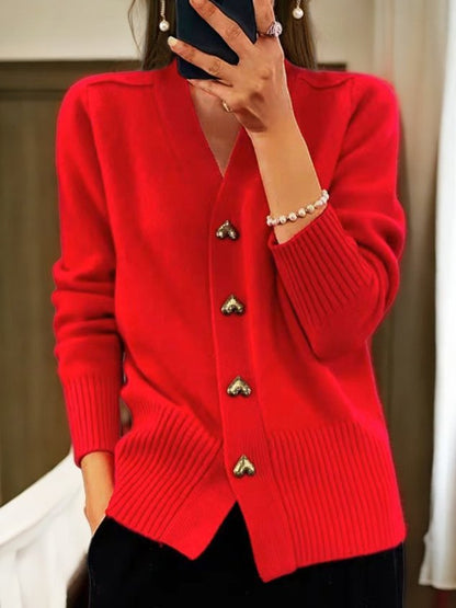 Ginetta Cardigan Donna in Maglia con Scollo a V, foto 4