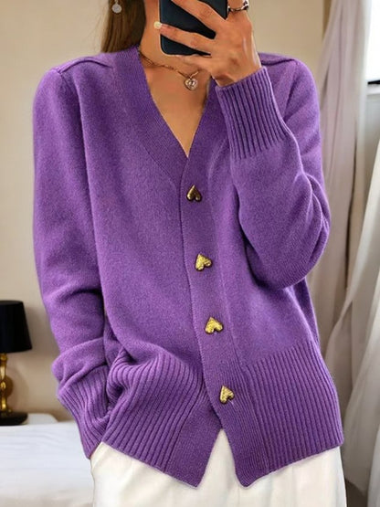 Ginetta Cardigan Donna in Maglia con Scollo a V, foto 5