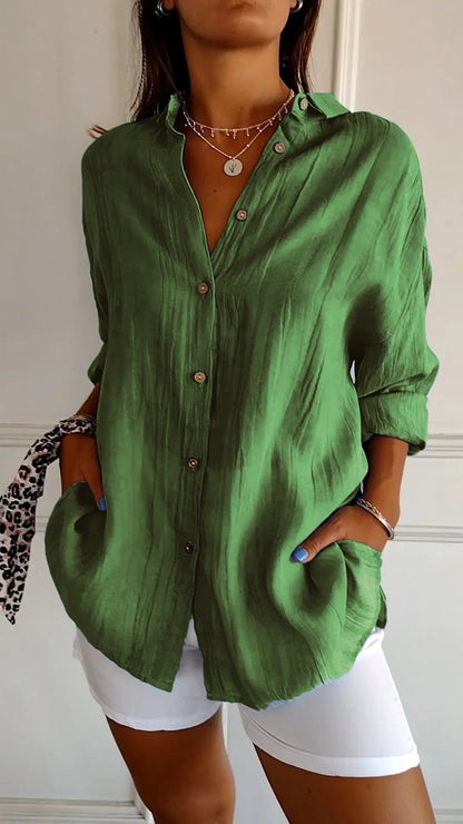 Mavi Camicia Donna con Revers e Pieghe, foto 5