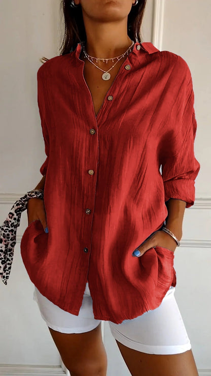 Mavi Camicia Donna con Revers e Pieghe, foto 6