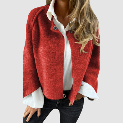 Nella Cappotto Donna con Collo alla Coreana con Bottoni, foto 2