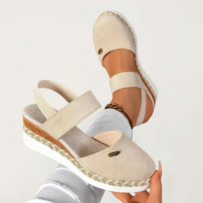 Onesta Sandali Donna con Elastico e Suola Spessa, foto 1