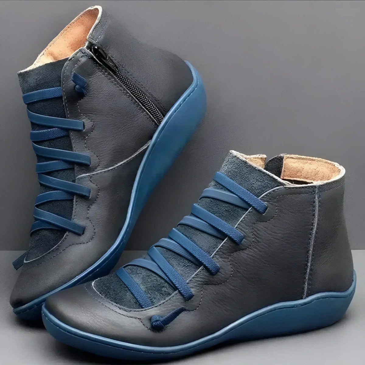 Orchidea Scarpe Donna con Lacci e Suola Spessa, foto 3