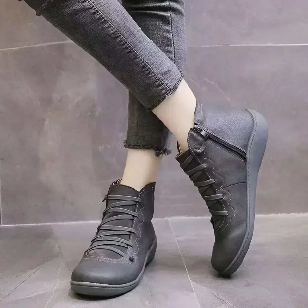 Orchidea Scarpe Donna con Lacci e Suola Spessa, foto 5