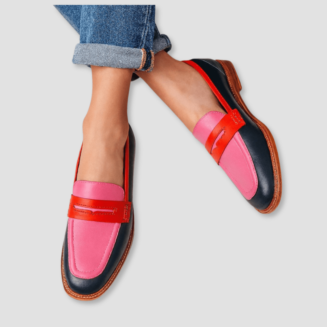 Ornella Mocassini Donna con Suola Piatta e Color Block in Nero, foto 1