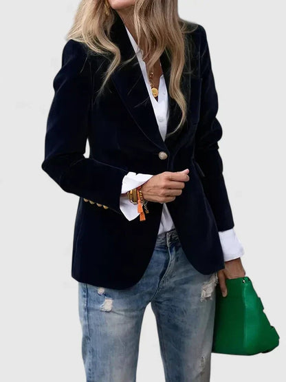 Raimonda Blazer Donna con Revers con Bottoni a Maniche Lunghe, foto 1