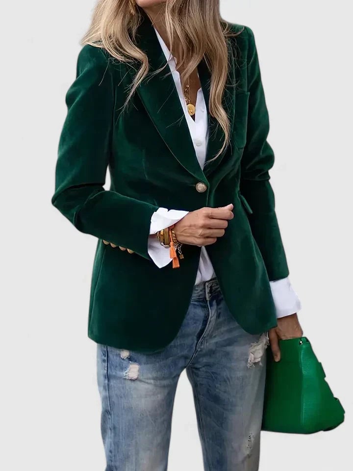 Raimonda Blazer Donna con Revers con Bottoni a Maniche Lunghe, foto 3
