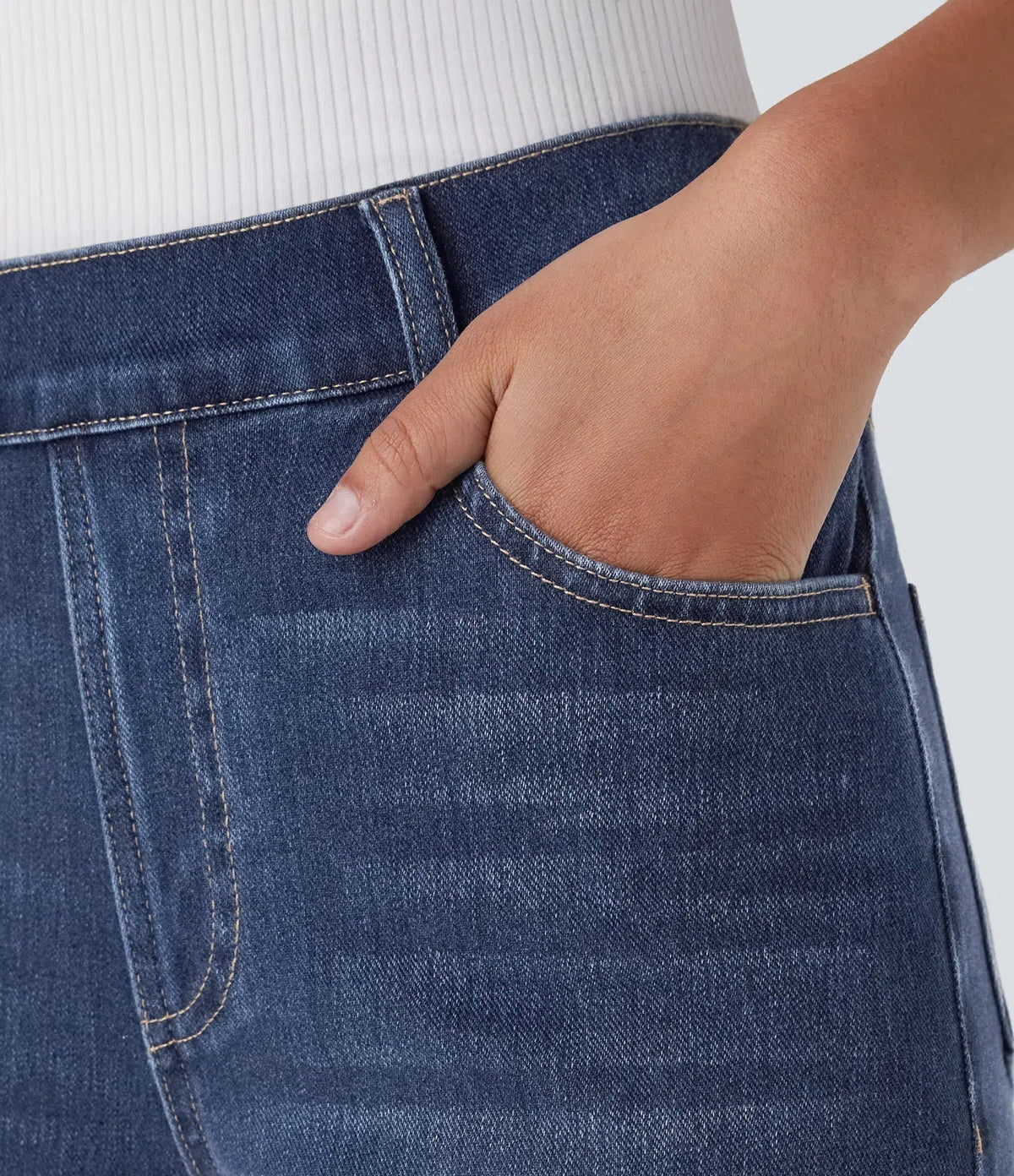 Rosalba Pantaloni Donna a Vita Alta con Elastico, foto 9