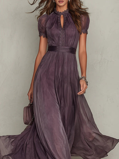 Vera Abito Donna in Chiffon in Lunghezza Maxi, foto 4