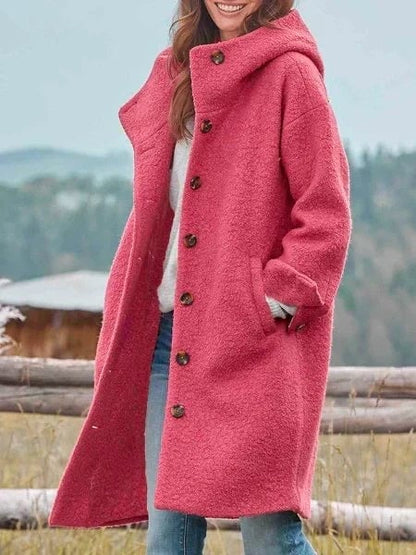 Zenobia Cappotto Donna dal Taglio Lungo con Bottoni, foto 1