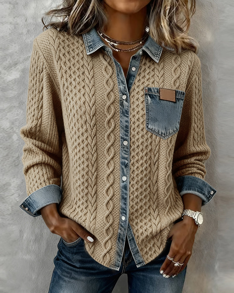Zita Camicia Donna in Denim dal Taglio Lungo, foto 9