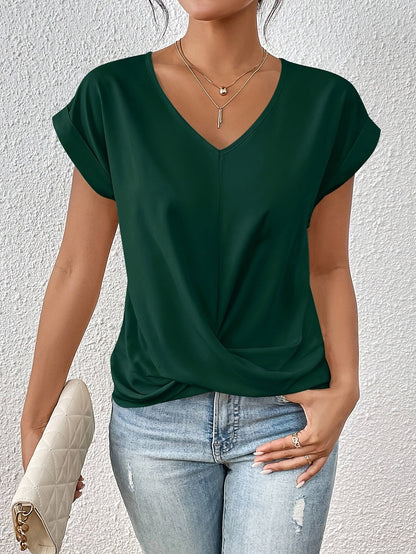 Zoraide Camicia Donna dalla Vestibilità Morbida con Scollo a V, foto 8